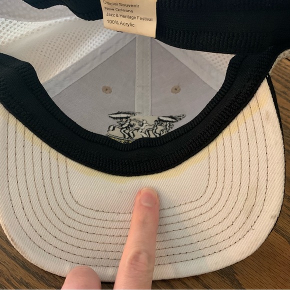 New Orleans Jazz & Heritage Festival Jazz Fest Trucker Hat Mesh Large XL Rare - Picture 4 of 6